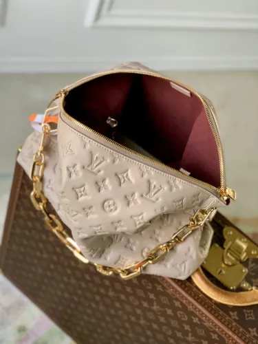 Louis Vuitton Womens Bags Messenger Shoulder Bags Luxury Brand Coussin Hobo MM M12072 with Original Box