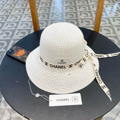 Chanel Womens Hats Luxury Brand Straw Hat Bucket Hat with Original Box  