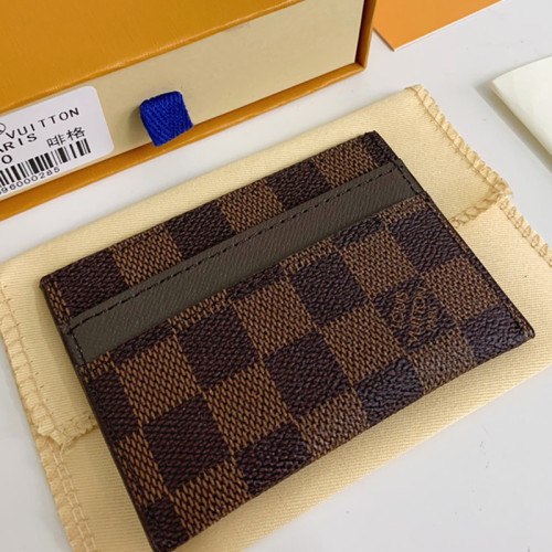 Louis Vuitton Womens Mens Bags Card Holder Luxury Brand M62170 Double Card Holder with Original Box  