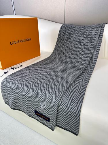 Louis Vuitton Scarves Men Womens Fashion Scarf with Original Box   