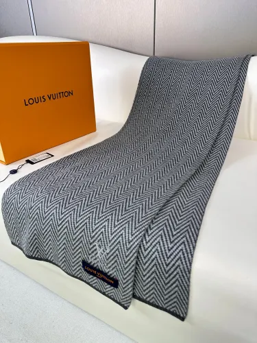 Louis Vuitton Scarves Men Womens Fashion Scarf with Original Box   
