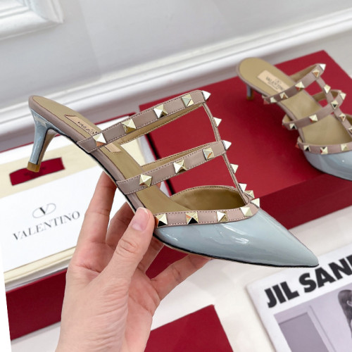 Valentino Women Shoes Mule Sandals Pointed Toe Slippers ROMAN STUD SLIDE SANDAL IN QUILTED NAPPA 5cm Heel with Original Box Whatsapp 