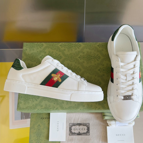 Gucci Mens Shoes Sneakers Luxury Brand Men's Ace sneaker with Web in white leather with Original Box Whatsapp 