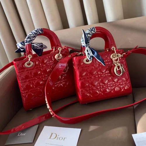 Dior Womens Bags Handbags Luxury Fashion MINI LADY DIOR BAG M0505OWCB_M323 with Original Box  