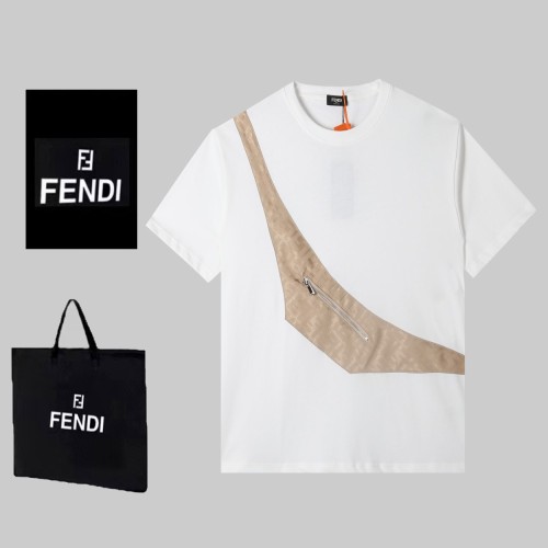 Fendi Luxury Brand Women Mens Short Sleeve T-Shirt   