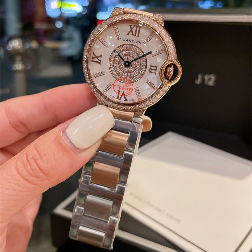 Cartier Womens Watch Luxury Brand Design Fashion Type with Original Box