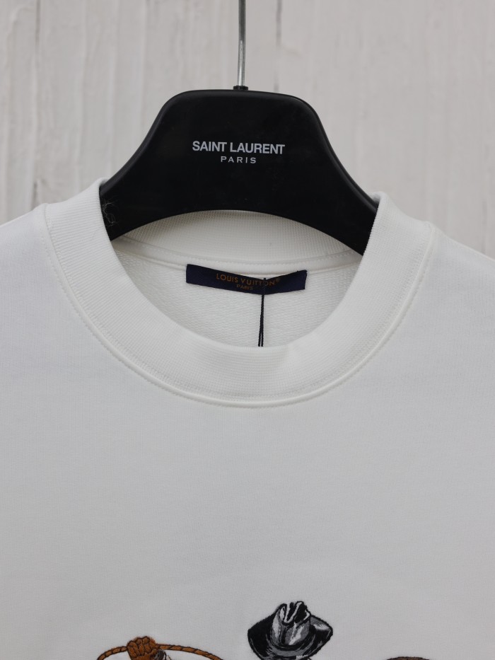 Louis Vuitton Womens Mens Long Sleeve Sweatshirt Luxury Brand Mens Sweatshirt   