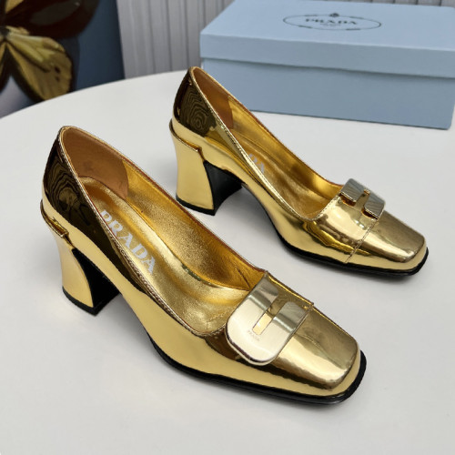 Prada Womens Shoes Casual Luxury Brand Pumps 8.5cm Heel with Original Box Whatsapp 