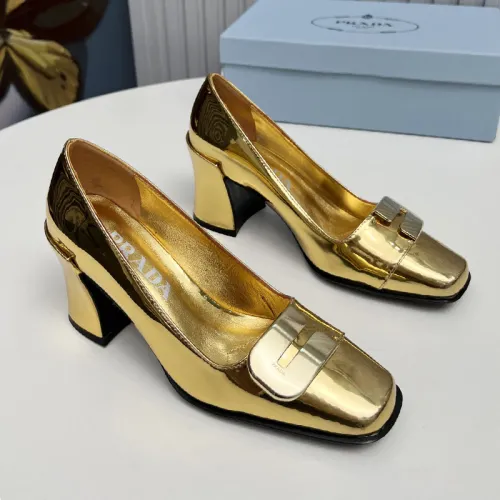 Prada Womens Shoes Casual Luxury Brand Pumps 8.5cm Heel with Original Box Whatsapp 