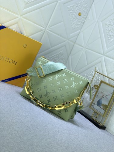 Louis Vuitton Womens Bags Messenger Shoulder Bags Luxury Brand COUSSIN MM M20771 with Original Box Monogram Canvas