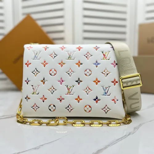 Louis Vuitton Womens Bags Messenger Shoulder Bags Luxury Brand COUSSIN PM M20379 with Original Box Monogram embossed puffy lambskin