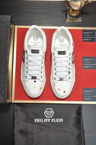 Philipp Plein Men Shoes Sneakers Low Top Sneaker Fashion Design Luxury Brand Trainer Predator TM with Original Box Whatsapp 