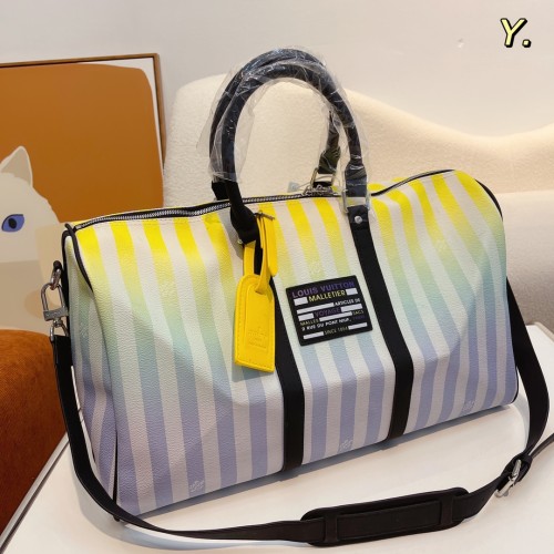 Louis Vuitton Womens and Mens Unisex Bags Luxury Brand LV Keepall Bandoulière 45 Fashion Design Travel Bag