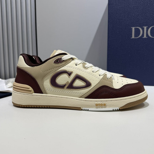 Dior Mens Shoes Sneakers Luxury Brand Breathable Design B57 LOW-TOP SNEAKER Smooth Calfskin with Dior Oblique Jacquard with Original Box  
