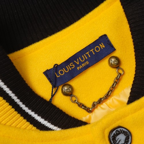 Louis Vuitton Men Womens Jackets Coat Luxury Brand Mens Jackets Varsity Blouson Top Quality   