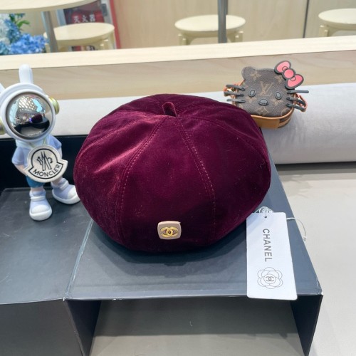 Chanel Womens Hats Luxury Brand Beret Hat with Original Box  