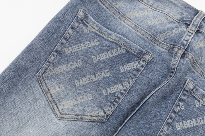 Balenciaga Luxury Brand Women Mens Pant Jeans with Original Box   