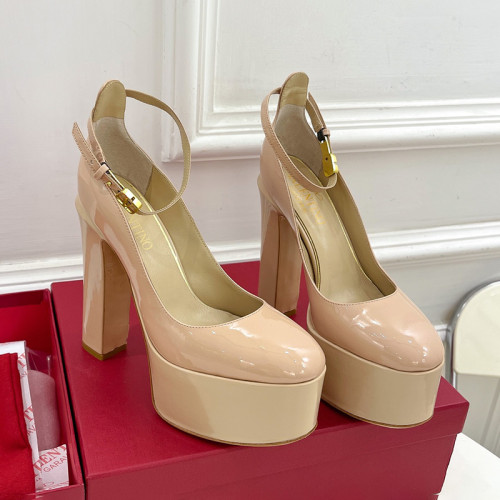 Valentino Garavani Women Fashion Shoes Pumps Luxury Brand Vlogo Signature Calfskin with Original Box 15cm Heel Whatsapp 