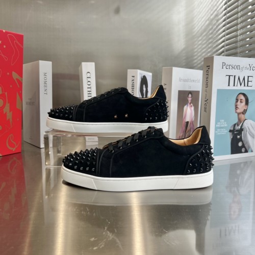 Christian Louboutin Mens Shoes Sneakers Luxury Brand Red Bottom Design Sports Footwears with Original Box