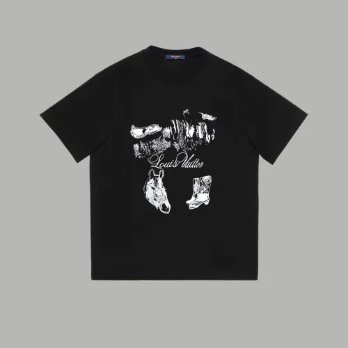Louis Vuitton Luxury Brand Men Womens Short Sleeve T-Shirt   