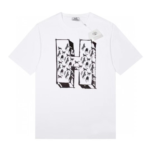 Hermes Luxury Brand Women Mens Short Sleeve T-Shirt   