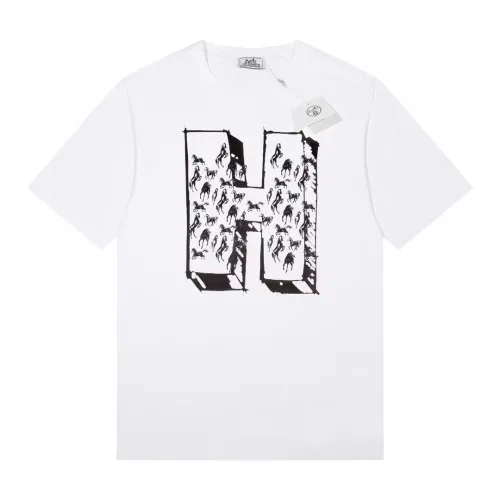 Hermes Luxury Brand Women Mens Short Sleeve T-Shirt   