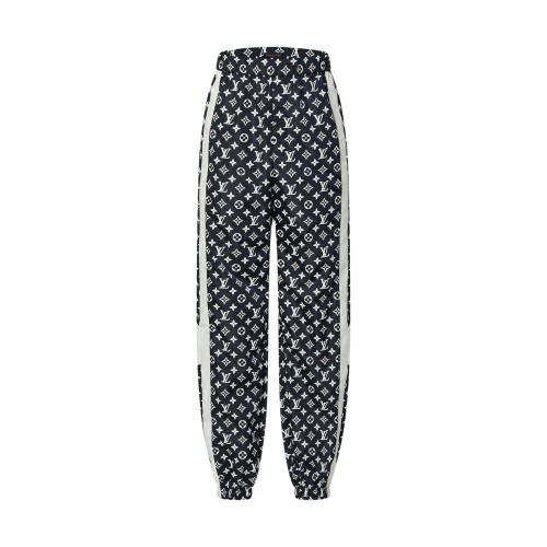 Louis Vuitton Luxury Brand Women Mens Jogging Pant Monogram Printed Technical Track Pants 1AFWQ9   