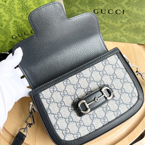 Gucci Womens Bags Shoulder Messenger Bag Luxury Brand Gucci Horsebit 1955 mini bag 658574 96IWN 4076 with Original Box