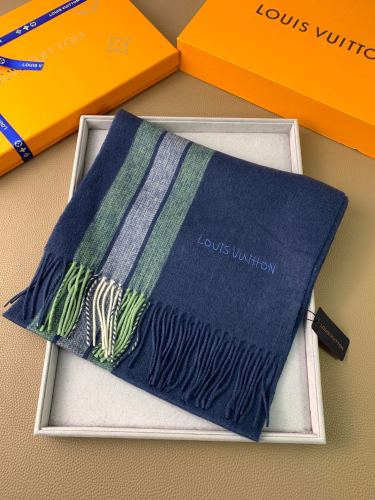 Louis Vuitton Scarves Men Womens Fashion Scarf with Original Box   