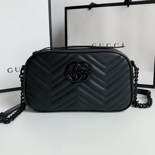 Gucci Womens Bags GG Marmont small matelassé shoulder bag Luxury Brand with Original Box 447632 UM8BN 1711  