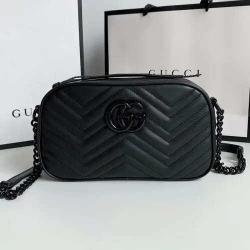 Gucci Womens Bags GG Marmont small matelassé shoulder bag Luxury Brand with Original Box 447632 UM8BN 1711  