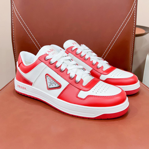 Prada Mens Shoes Casual Luxury Brand Breathable Sneakers with Original Box Downtown leather sneakers 2EE364_3LKG_F098Z with Original Box Whatsapp 