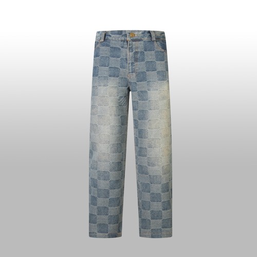 Louis Vuitton Luxury Brand Women Mens Pant Jeans   
