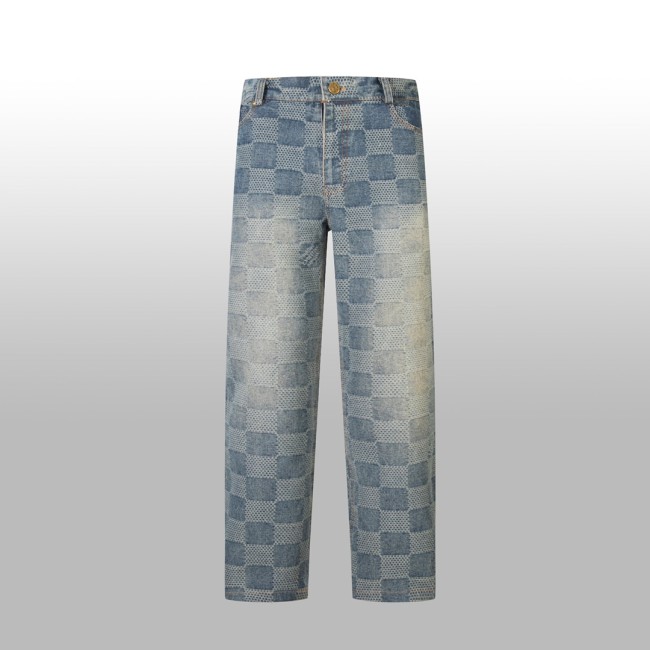 Louis Vuitton Luxury Brand Women Mens Pant Jeans   