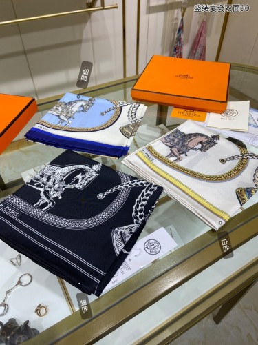 Hermes Scarves Womens Fashion Scarf Shawl 273