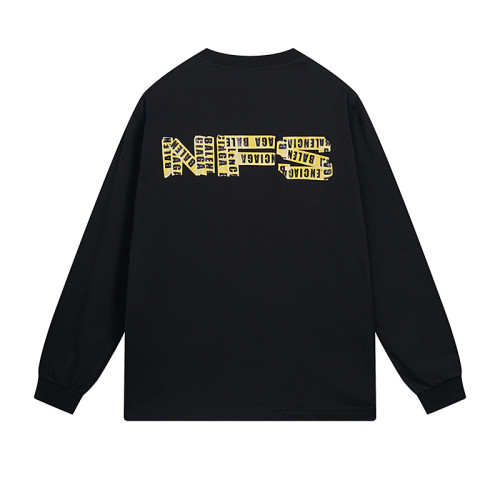 Balenciaga Luxury Brand Women Mens Long Sleeve T-Shirt   