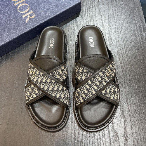 Dior Men Shoes Sandals Luxury Brand Fashion DIOR AQUA SANDAL Black Dior Oblique Jacquard with Original Box 3SA135ZSA_H969 Whatsapp 