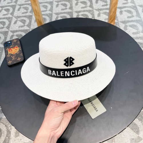 Balenciaga Womens Hats Luxury Brand Design Balenciaga Straw Hat with Original Box  