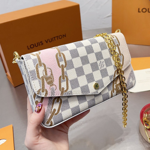 Louis Vuitton Womens Bags Shoulder Messenger Bag Luxury Brand FÉLICIE POCHETTE with Original Box