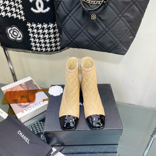 Chanel Womens Shoes Boots Luxury Brand Design with Original Box Women Fashion Ankle Boots Booties 4.5cm Heel