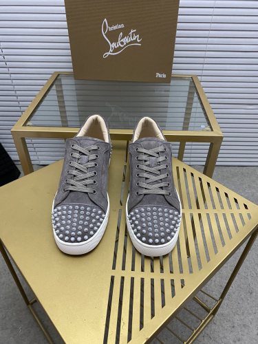 Christian Louboutin Mens Shoes Sneakers Luxury Brand Red Bottom Design Sports Footwears with Original Box