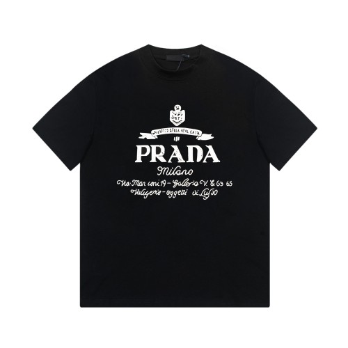 Prada Luxury Brand Women Mens Short Sleeve T-Shirt   
