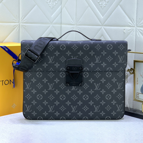 Louis Vuitton Womens Mens Shoulder Bags Handbags Luxury Brand Fashion S LOCK BRIEFCASE M20835
