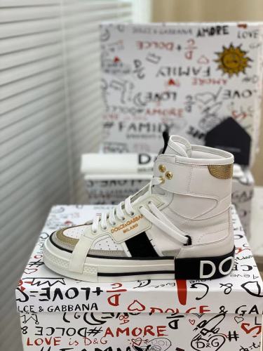 Dolce&Gabbana Men Shoes Sneakers Luxury Brand Calfskin Custom 2.Zero sneakers in Mixed Materials CS1973AQ7128S453 with Original Box  
