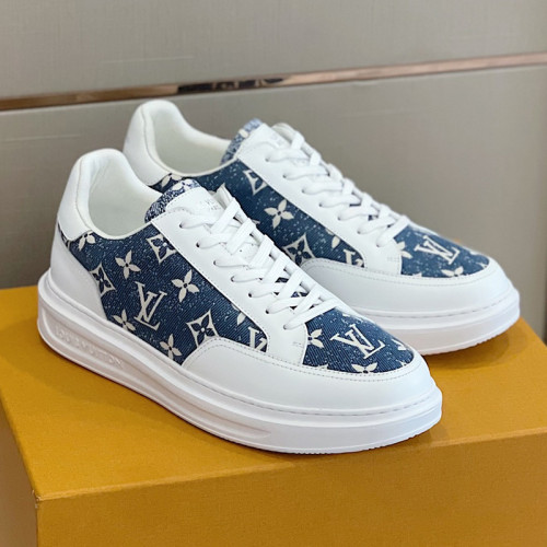 Louis Vuitton Men Shoes Fashion Sneakers RIVOLI Beverly Hills SNEAKER Luxury Brand Casual Shoes with Original Box