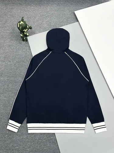 Gucci Womens Mens Zip Hoodie Luxury Brand Mens Sweatshirt Winter Fashion COTTON JERSEY SWEATSHIRT WITH PATCH   