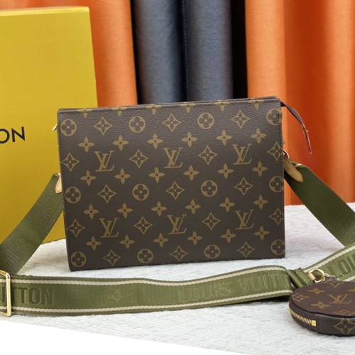 Louis Vuitton Mens Womens Unisex Bags Clutch Luxury Brand Fashion Type Pochette Voyage M47545 with Original Box