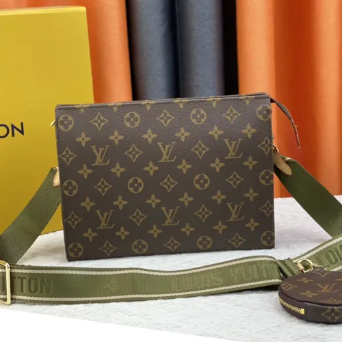 Louis Vuitton Mens Womens Unisex Bags Clutch Luxury Brand Fashion Type Pochette Voyage M47545 with Original Box