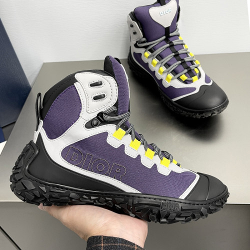 Dior Mens Shoes Sneakers Luxury Brand B28 SNEAKER DIORIZON DERBY SHOE Dior Oblique Jacquard and Rubber with Original Box 3SN277ZJW_H969