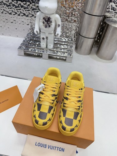 Louis Vuitton Mens Shoes Fashion Sneakers Design Luxury Brand LV TRAINER SNEAKER 1ABLVV Mix of materials with Original Box 1ABLUR  
